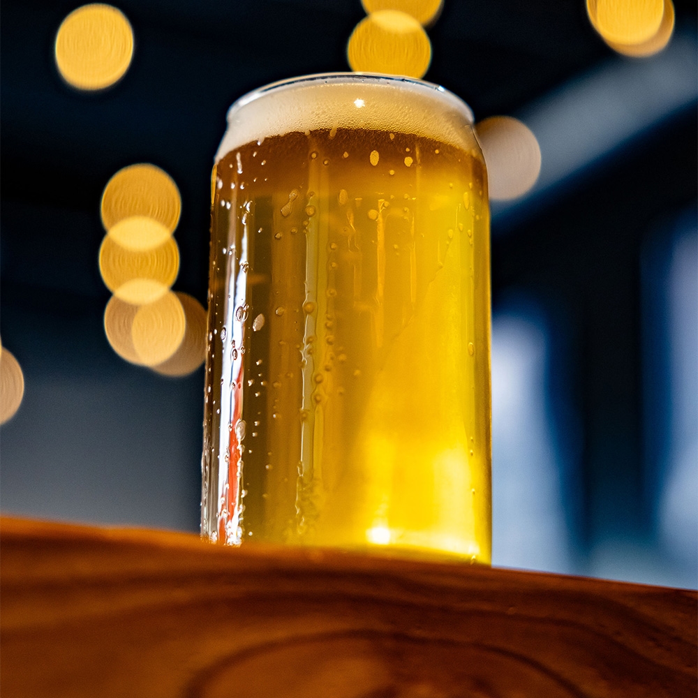 A flight of craft beer on the BC Ale Trail