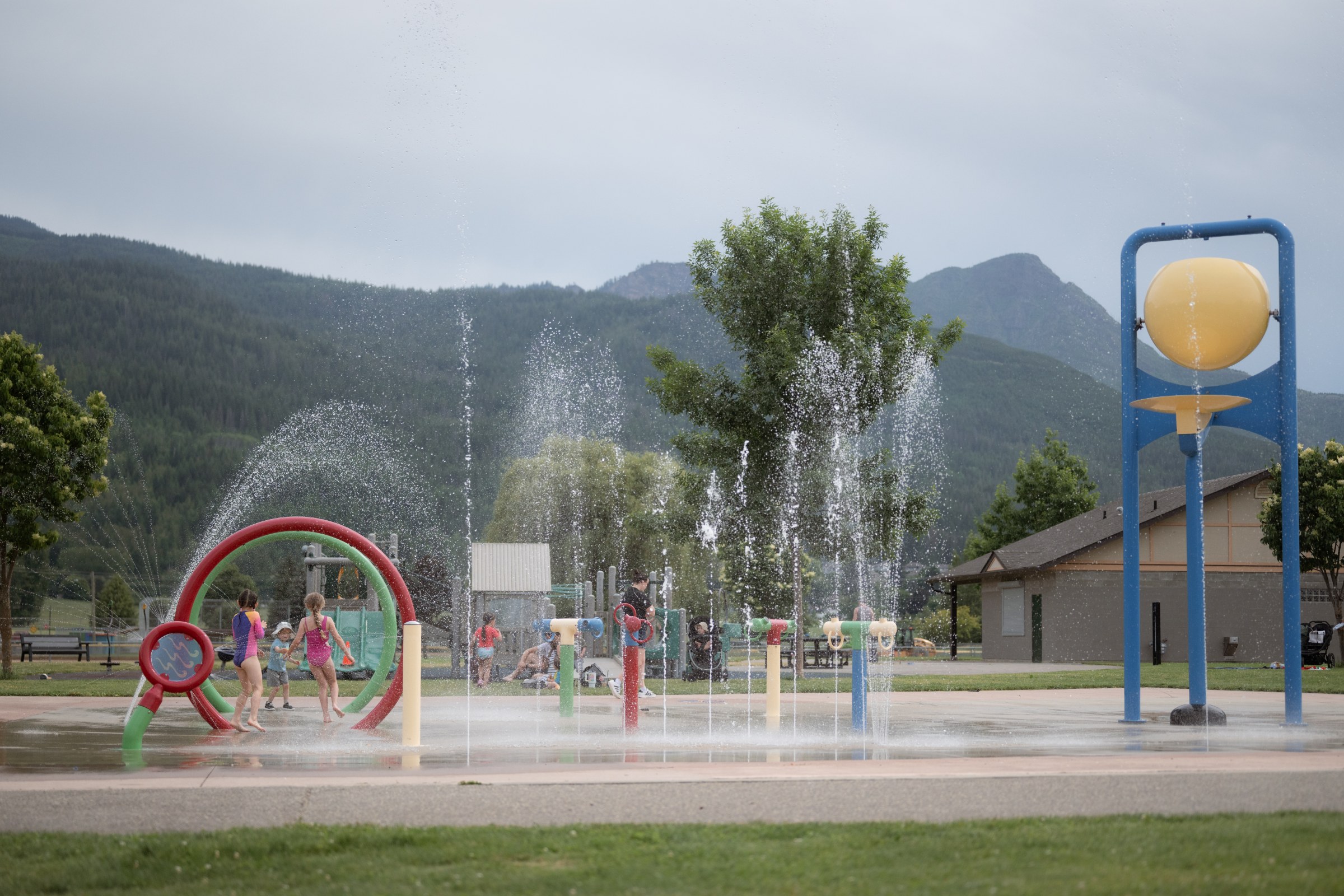 A lakeside park in Salmon Arm