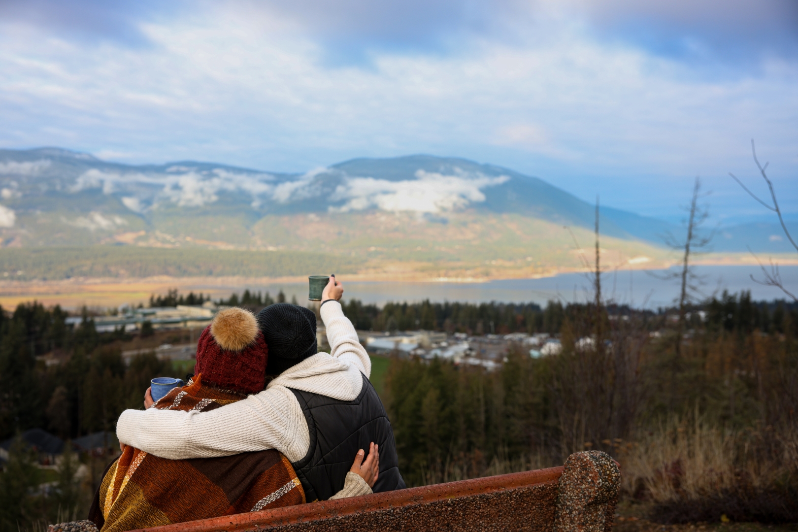 A sweeping seasonal view across the Shuswap